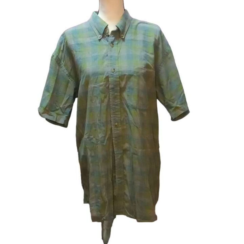 Orvis Green Single Pocket Men's Large Shirt RN 70534